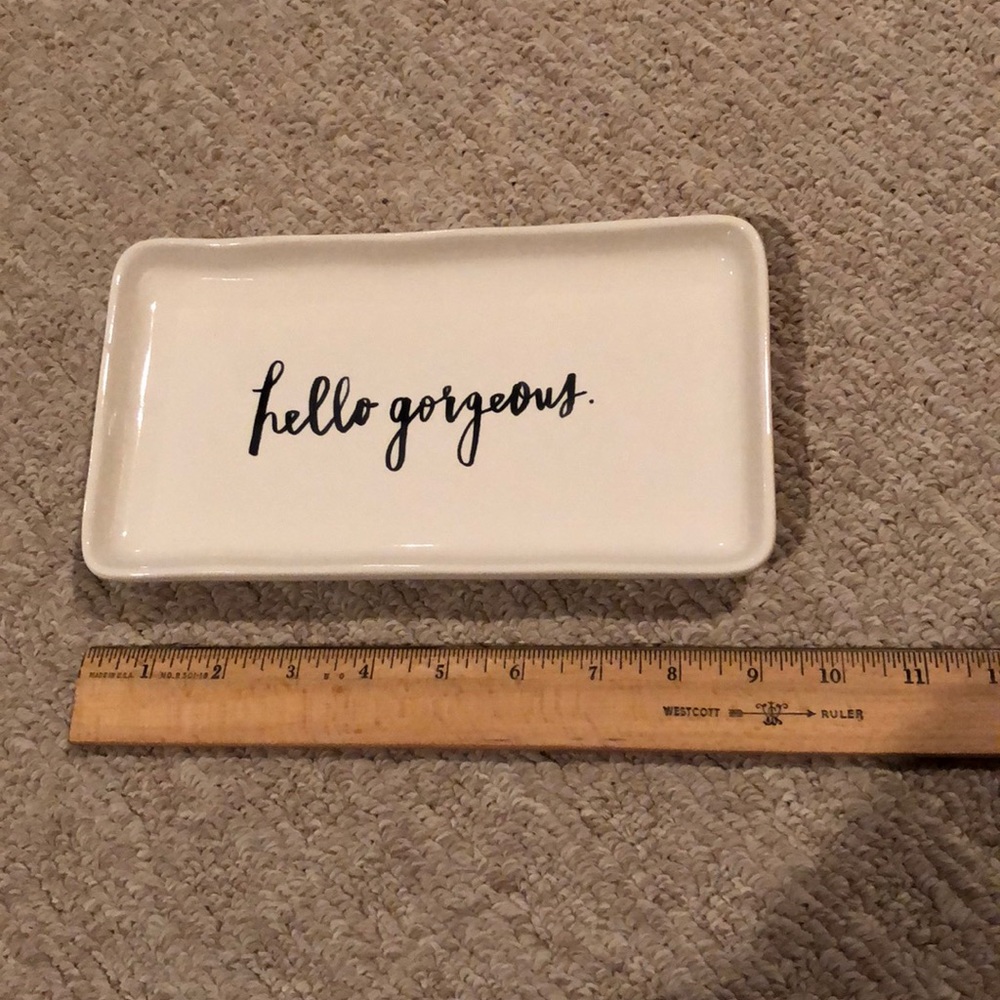 RAE DUNN HELLO GORGEOUS TRAY
